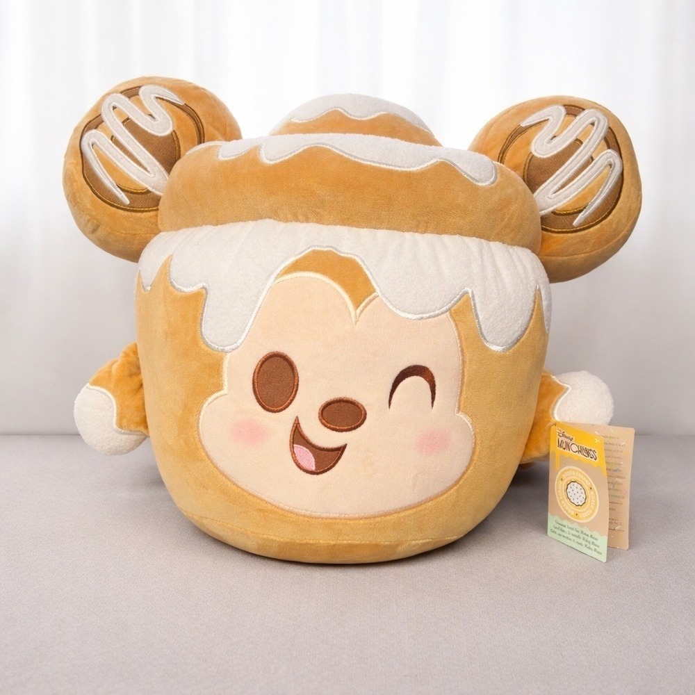 Disney Munchlings Mickey Mouse Cinnamon Bun Plush Baked Treats Medium 14 inch
